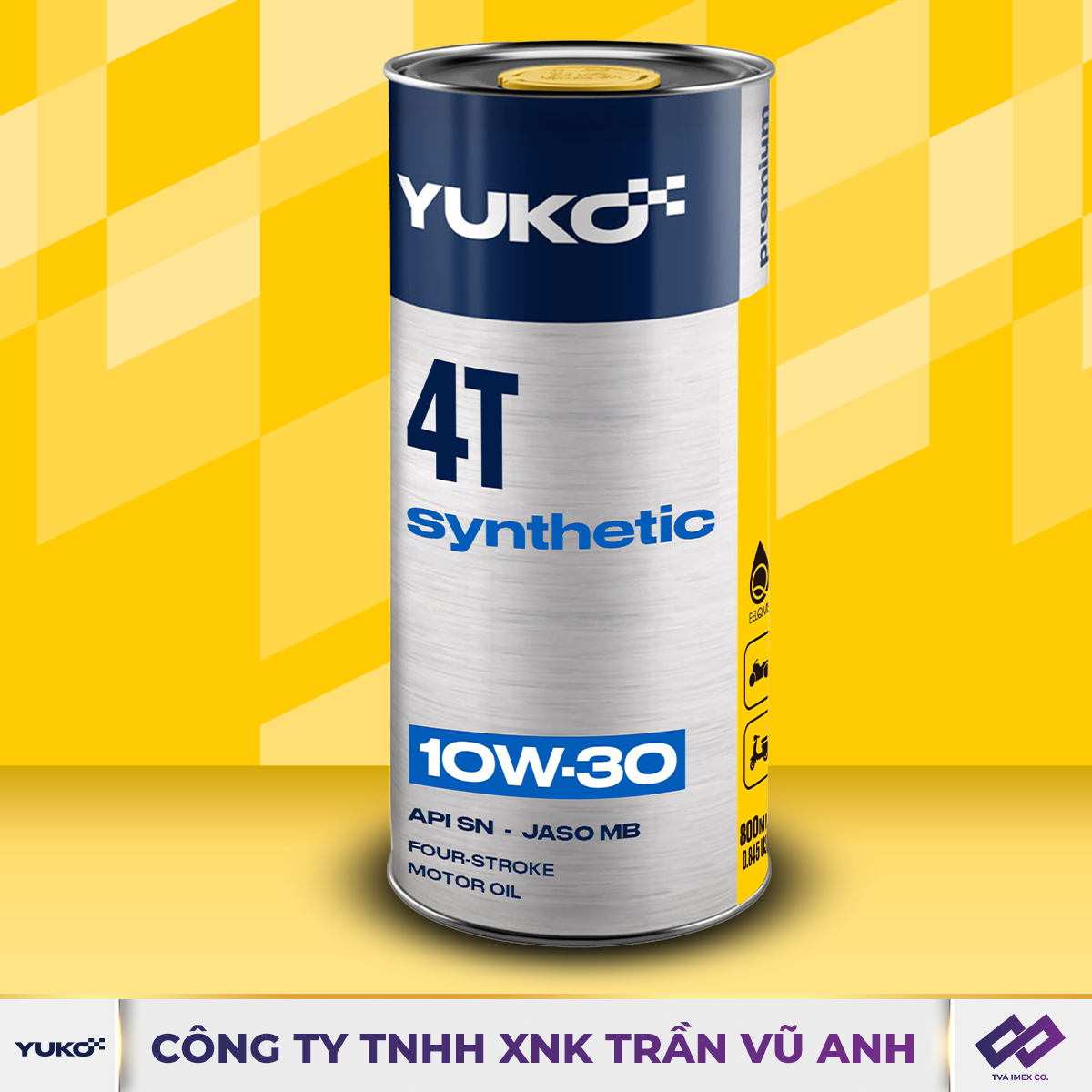 YUKO SYNTHETIC 4T 10W30 SN 0.8L